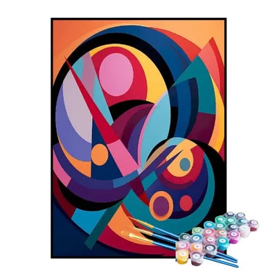 Paint by Numbers Kit – Circles in Harmony