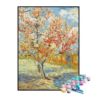 Paint by Numbers Kit – Pink Peach Tree in Blossom, Van Gogh