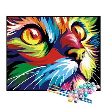 Paint by Numbers Kit – Abstract Cat