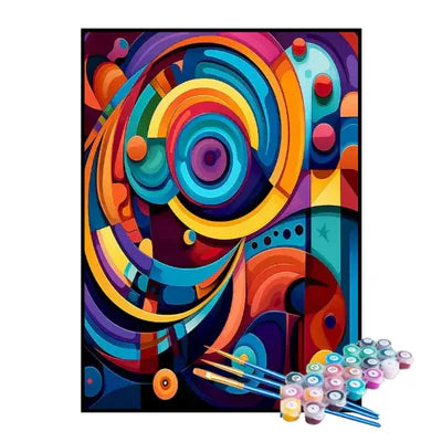 Paint by Numbers Kit – Vibrant Shapes