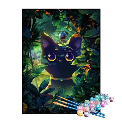 Paint by Numbers Kit – Cat Exploring Nature