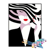 Paint by Numbers Kit – Lady in the Hat