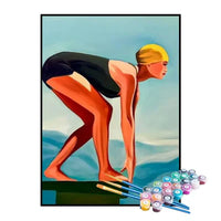 Paint by Numbers Kit – Graceful Swimmer