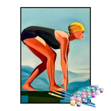 Paint by Numbers Kit – Graceful Swimmer