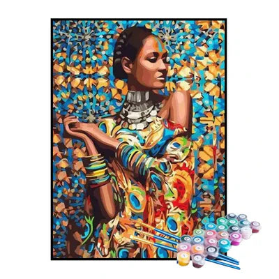 Paint by Numbers Kit – African Elegance
