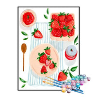 Paint by Numbers Kit – Strawberries