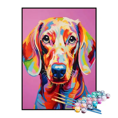 Paint by Numbers Kit – Abstract Dachshund
