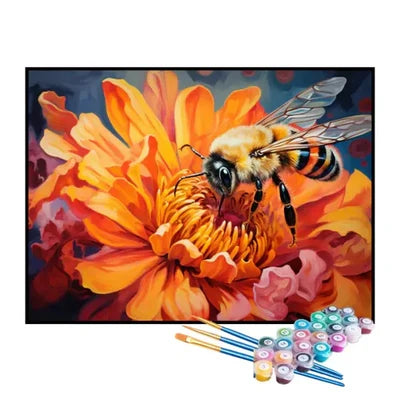 Paint by Numbers Kit – Honeybee on a Blossom