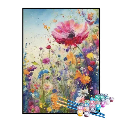 Paint by Numbers Kit – Vibrant Botanical Garden
