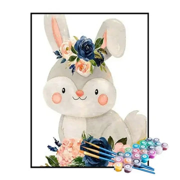 Paint by Numbers Kit – Little Gray Bunny