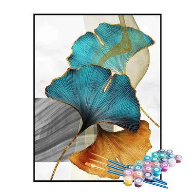 Paint by Numbers Kit – Abstract Flowers