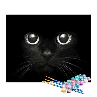 Paint by Numbers Kit – Mystic Black Cat