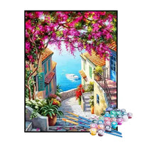 Paint by Numbers Kit – Blooming Stairway