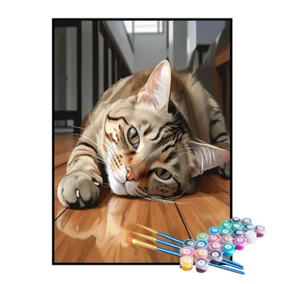 Paint by Numbers Kit – The Stretching Cat