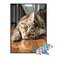 Paint by Numbers Kit – The Stretching Cat