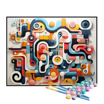 Paint by Numbers Kit – Interlocking Colors
