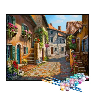 Paint by Numbers Kit – Charming Village