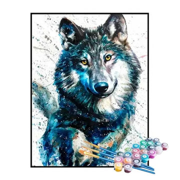 Paint by Numbers Kit – Wolf in Motion