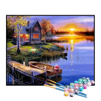 Paint by Numbers Kit – Pier at Sunset