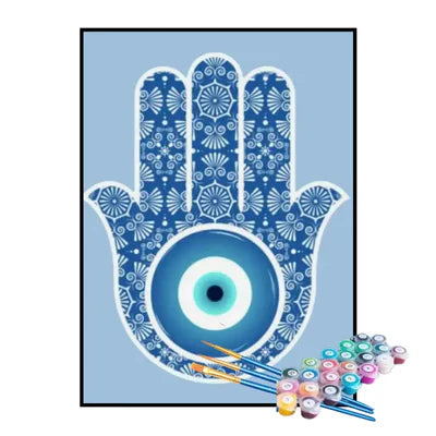 Paint by Numbers Kit – Hamsa Hand