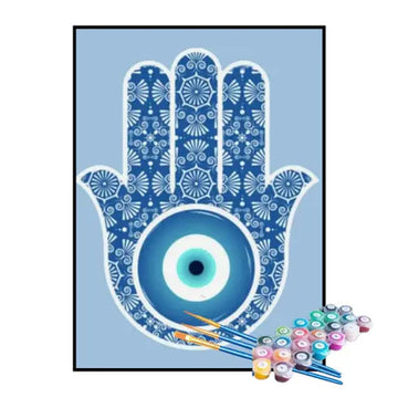 Paint by Numbers Kit – Hamsa Hand
