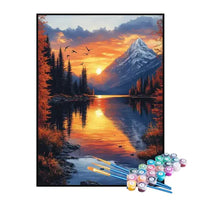Paint by Numbers Kit – Sunset Mountains