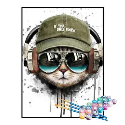 Paint by Numbers Kit – Cool Cat
