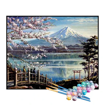 Paint by Numbers Kit – View of Mount Fuji