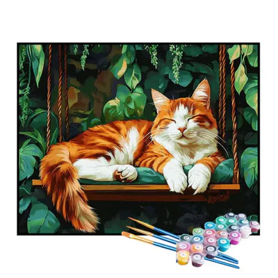 Paint by Numbers Kit – Orange Cat