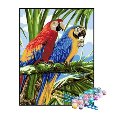 Paint by Numbers Kit – Macaws