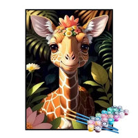 Paint by Numbers Kit – Little Jungle Giraffe