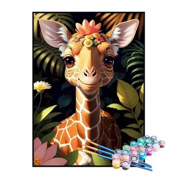 Paint by Numbers Kit – Little Jungle Giraffe