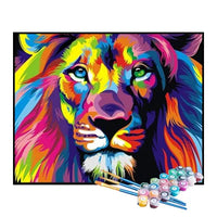 Paint by Numbers Kit – Majestic Abstract Lion