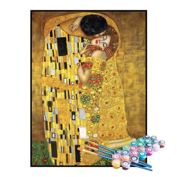 Paint by Numbers Kit – The Kiss, Gustav Klimt