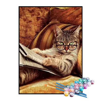 Paint by Numbers Kit – Bookish Cat
