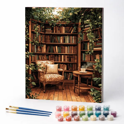 A Haven of Books - Paint by Numbers Kit
