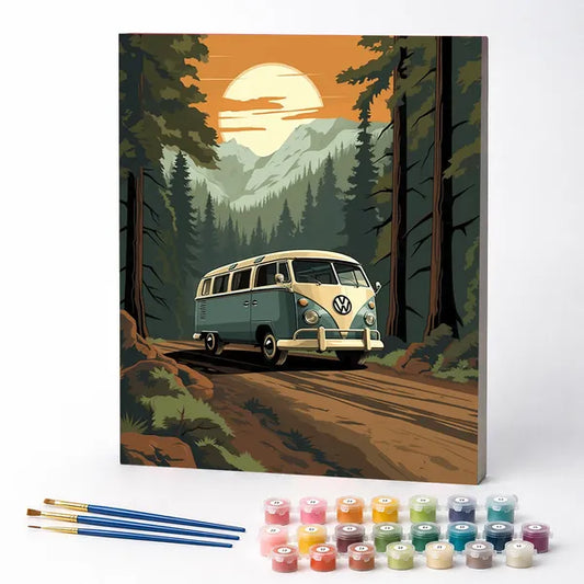 A Journey through the Pines - Paint by Numbers Kit