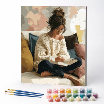 A Quiet Read - Paint by Numbers Kit