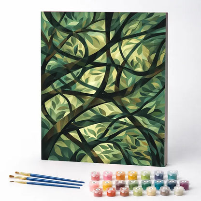 Among Leaves and Branches - Paint by Numbers Kit