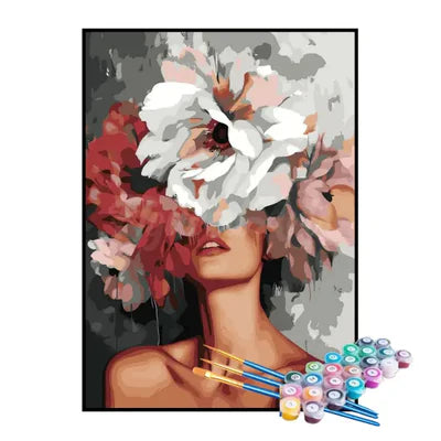 Paint by Numbers Kit – The Woman and Her Flowers