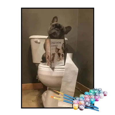 Paint by Numbers Kit – Puppy on the Pot