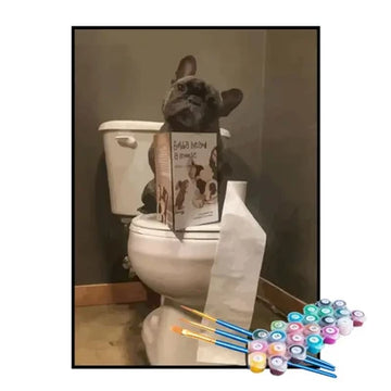 Paint by Numbers Kit – Puppy on the Pot