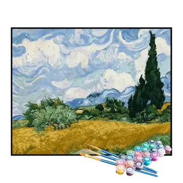 Paint by Numbers Kit – Wheat Field, Van Gogh