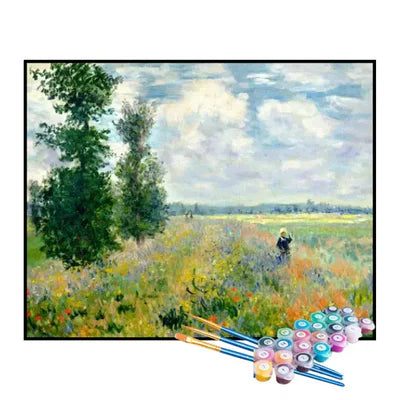 Paint by Numbers Kit – Poppy Field, Claude Monet