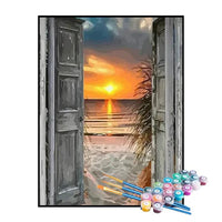 Paint by Numbers Kit – Seaside Doorway