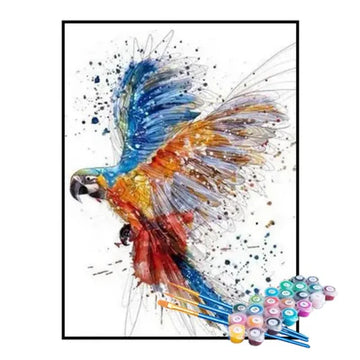 Paint by Numbers Kit – Flying Macaw