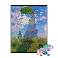 Paint by Numbers Kit – Woman with a Parasol, Claude Monet