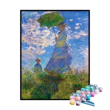 Paint by Numbers Kit – Woman with a Parasol, Claude Monet