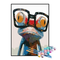 Paint by Numbers Kit – Frog with Glasses