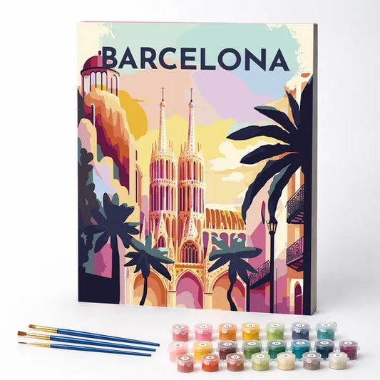 Barcelona - Paint by Numbers Kit